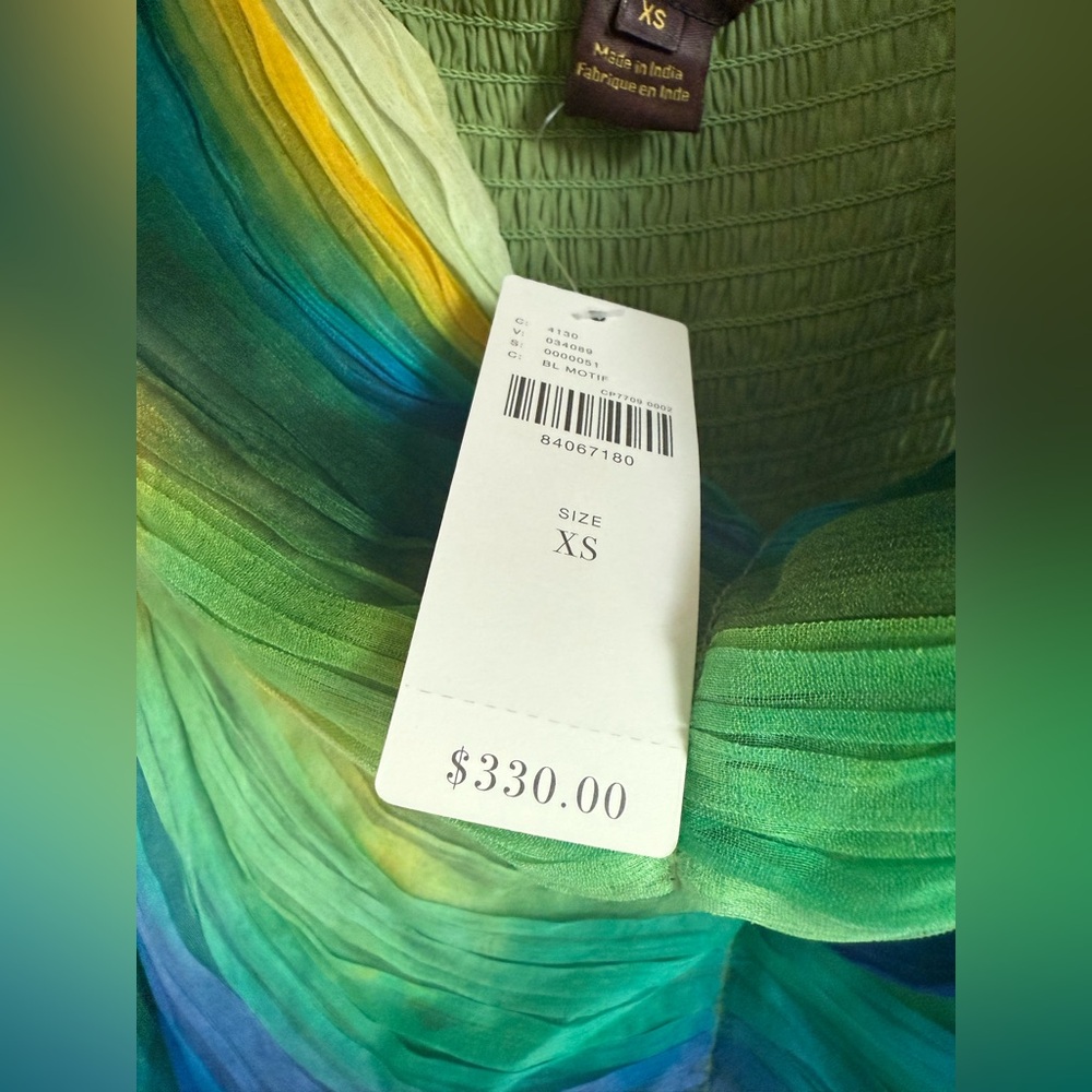 Vineet Bahl Blurred Sheer Mini Train Dress - Picture 11 of 14